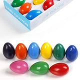 Maxbell 9 Colors Egg Crayons Washable Educational Toys for Boys Girls Kids Preschool