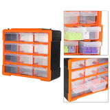 Maxbell Tool Parts Organizer Sturdy Desktop Storage Box for Art Craft Home Room Nuts