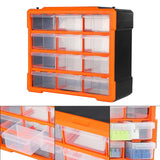 Maxbell Tool Parts Organizer Sturdy Desktop Storage Box for Art Craft Home Room Nuts