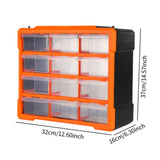 Maxbell Tool Parts Organizer Sturdy Desktop Storage Box for Art Craft Home Room Nuts