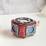 Maxbell 3D Wooden Puzzle Jewelry Box Music Box Building Kit for Age 14+ Adults Teens Castle in the Sky