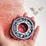 Maxbell 3D Wooden Puzzle Jewelry Box Music Box Building Kit for Age 14+ Adults Teens Castle in the Sky