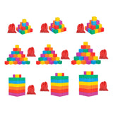 Maxbell Counting Sorting Cube Blocks Math Toy Stacking Toy for Homeschooling Daycare 2cm 30pcs