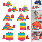Maxbell Counting Sorting Cube Blocks Math Toy Stacking Toy for Homeschooling Daycare 2cm 30pcs
