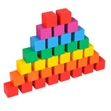 Maxbell Counting Sorting Cube Blocks Math Toy Stacking Toy for Homeschooling Daycare 2cm 30pcs
