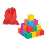 Maxbell Counting Sorting Cube Blocks Math Toy Stacking Toy for Homeschooling Daycare 2cm 30pcs