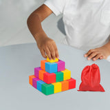 Maxbell Counting Sorting Cube Blocks Math Toy Stacking Toy for Homeschooling Daycare 2cm 30pcs
