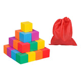 Maxbell Counting Sorting Cube Blocks Math Toy Stacking Toy for Homeschooling Daycare 2.5cm 30pcs