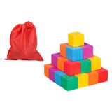 Maxbell Counting Sorting Cube Blocks Math Toy Stacking Toy for Homeschooling Daycare 2.5cm 30pcs