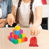 Maxbell Counting Sorting Cube Blocks Math Toy Stacking Toy for Homeschooling Daycare 2.5cm 30pcs