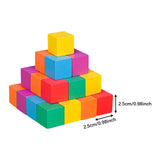 Maxbell Counting Sorting Cube Blocks Math Toy Stacking Toy for Homeschooling Daycare 2.5cm 30pcs