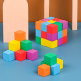 Maxbell Counting Sorting Cube Blocks Math Toy Stacking Toy for Homeschooling Daycare 3cm 30pcs