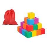 Maxbell Counting Sorting Cube Blocks Math Toy Stacking Toy for Homeschooling Daycare 3cm 30pcs