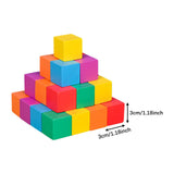 Maxbell Counting Sorting Cube Blocks Math Toy Stacking Toy for Homeschooling Daycare 3cm 30pcs