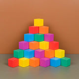 Maxbell Counting Sorting Cube Blocks Math Toy Stacking Toy for Homeschooling Daycare 2cm 50pcs