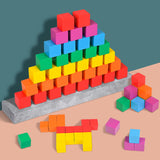 Maxbell Counting Sorting Cube Blocks Math Toy Stacking Toy for Homeschooling Daycare 2cm 50pcs