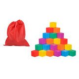 Maxbell Counting Sorting Cube Blocks Math Toy Stacking Toy for Homeschooling Daycare 2cm 50pcs