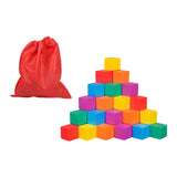 Maxbell Counting Sorting Cube Blocks Math Toy Stacking Toy for Homeschooling Daycare 2.5cm 50pcs