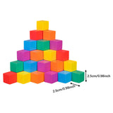 Maxbell Counting Sorting Cube Blocks Math Toy Stacking Toy for Homeschooling Daycare 2.5cm 50pcs