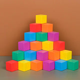 Maxbell Counting Sorting Cube Blocks Math Toy Stacking Toy for Homeschooling Daycare 3cm 50pcs