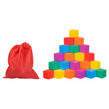 Maxbell Counting Sorting Cube Blocks Math Toy Stacking Toy for Homeschooling Daycare 3cm 50pcs