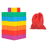 Maxbell Counting Sorting Cube Blocks Math Toy Stacking Toy for Homeschooling Daycare 2cm 100pcs