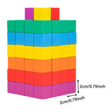 Maxbell Counting Sorting Cube Blocks Math Toy Stacking Toy for Homeschooling Daycare 2cm 100pcs