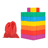 Maxbell Counting Sorting Cube Blocks Math Toy Stacking Toy for Homeschooling Daycare 2.5cm 100pcs