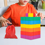 Maxbell Counting Sorting Cube Blocks Math Toy Stacking Toy for Homeschooling Daycare 2.5cm 100pcs