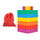 Maxbell Counting Sorting Cube Blocks Math Toy Stacking Toy for Homeschooling Daycare 3cm 100pcs