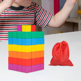 Maxbell Counting Sorting Cube Blocks Math Toy Stacking Toy for Homeschooling Daycare 3cm 100pcs