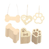 Maxbell 36x Unfinished Blank Wood Pieces for Party Decoration Crafting Embellishment
