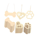 Maxbell 36x Unfinished Blank Wood Pieces for Party Decoration Crafting Embellishment