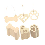 Maxbell 36x Unfinished Blank Wood Pieces for Party Decoration Crafting Embellishment