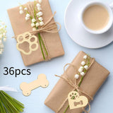 Maxbell 36x Unfinished Blank Wood Pieces for Party Decoration Crafting Embellishment