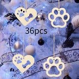 Maxbell 36x Unfinished Blank Wood Pieces for Party Decoration Crafting Embellishment