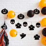 Maxbell 48 Pieces Halloween Wooden Cutouts Versatile Blank Surface Painting Pendants