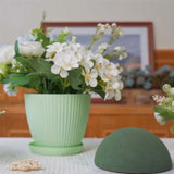 Maxbell 4 Pieces Floral Foam Rounds Portable for Birthday Themed Party Bridal Shower