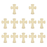 Maxbell 12Pcs Wooden Crosses for Crafts Hanging Cross Ornament for Doors Card Making Style B
