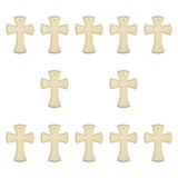 Maxbell 12Pcs Wooden Crosses for Crafts Hanging Cross Ornament for Doors Card Making Style B