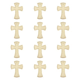 Maxbell 12Pcs Wooden Crosses for Crafts Hanging Cross Ornament for Doors Card Making Style B
