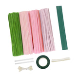 Maxbell Pipe Cleaners Craft Supplies Creative for Holiday Wedding Art Craft Projects Pink