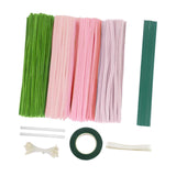 Maxbell Pipe Cleaners Craft Supplies Creative for Holiday Wedding Art Craft Projects Pink