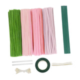 Maxbell Pipe Cleaners Craft Supplies Creative for Holiday Wedding Art Craft Projects Pink