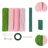 Maxbell Pipe Cleaners Craft Supplies Creative for Holiday Wedding Art Craft Projects Pink