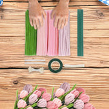 Maxbell Pipe Cleaners Craft Supplies Creative for Holiday Wedding Art Craft Projects Pink