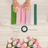 Maxbell Pipe Cleaners Craft Supplies Creative for Holiday Wedding Art Craft Projects Pink