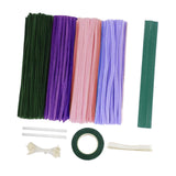 Maxbell Pipe Cleaners Craft Supplies Creative for Holiday Wedding Art Craft Projects Purple