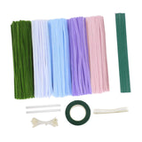 Maxbell Pipe Cleaners Craft Supplies Creative for Holiday Wedding Art Craft Projects Blue
