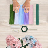 Maxbell Pipe Cleaners Craft Supplies Creative for Holiday Wedding Art Craft Projects Blue
